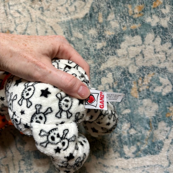 ☠️ GANZ NWT Skull Bear Lot of 2 Halloween Plush Decor Toy Stuffed Animal Holiday - Picture 9 of 9